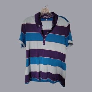 Womens Nike Dri-fit Golf‎ Shirt Large Purple Blue